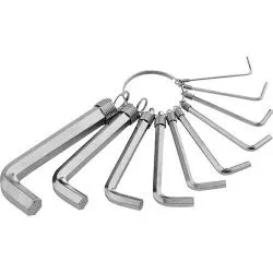 Набор ключей имбусовых HEX, 1,5–10 мм, CrV, 10шт.,никелированный, на кольце// Sparta  раздела Ключи шестигранные (имбусовые)