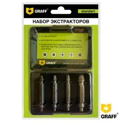 Набор экстракторов из 4 шт Standart GRAFF  раздела Специальный инструмент
