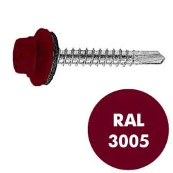 Саморез кров. 5,5 х 19 RAL 3005 (кр.в.) ADMIRAL фас. 250шт. раздела Саморезы, шурупы