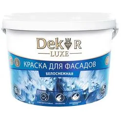 Краска ВД-АК 111 ГОСТ "DECOR" для фасадов белоснежная 1,1кг. раздела Краски фасадные