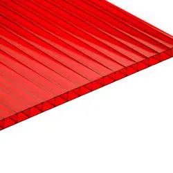 Поликарбонат 4мм (Красный) 12,6 м2 (0,51кг/м2) раздела Поликарбонат