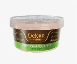 Шпатлевка по дереву "DEKOR" бук 0,4 кг раздела Шпатлёвка