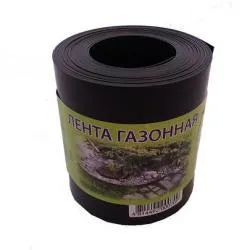 Лента бордюрная прямая черная, высота 20см, толщина 1.2мм, длина 10м (Пластлайн) раздела Декор газона