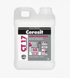 Грунт.Ceresit СТ-17 (СУПЕРКОНЦЕНТРАТ 1:3)  2 л раздела Грунт для минеральных поверхностей