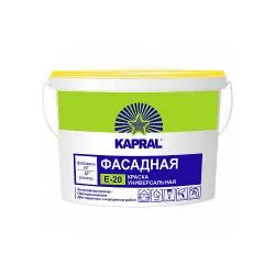 Краска ВД Капрал E-20 фасадная  3,75 кг / 2,5 л раздела Краски фасадные