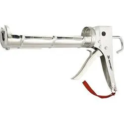 Пистолет для герметика, 310 мл, "полуоткрытый", хромир., зубчатый шток 7 мм// MATRIX раздела Пистолеты для герметиков и пены