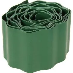 Лента газонная полипропилен. 9 м * 10 см зеленая волнистая  ЛГ3В10 раздела Декор газона