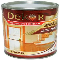 Эмаль для пола "DECOR" золотисто-коричневая  1,8 кг  раздела Эмаль для пола