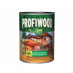 Защитно-декоративное покрытие для древисины PROFIWOOD орех 0,75л/0,7кг. раздела Алкидные пропитки