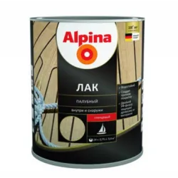 Alpina ЛАК палубный шелковисто-матовый, бесцветный 2,50 л / 2,23 кг раздела Яхтный лак