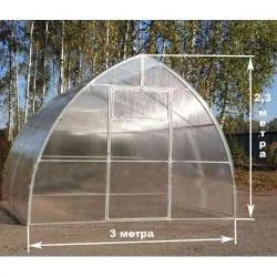 Теплица из поликарбоната Агроном Стрелка Плюс 4м (Беларусь) раздела Теплицы