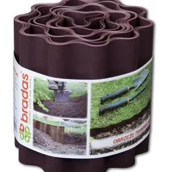 Лента газонная полипропилен. 9 м * 15 см коричневая  ЛГКВ15 раздела Декор газона