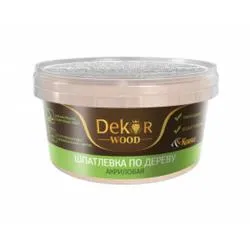 Шпатлевка  по дереву "DEKOR" сосна 0,4кг раздела Шпатлёвка