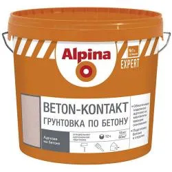 Alpina EXPERT Бетон-Контакт 15кг. раздела Грунт для минеральных поверхностей