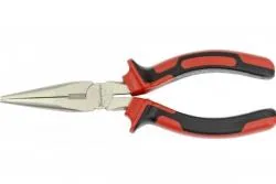 Длинногубцы NICKEL, 180 мм, прямые никелированные, двухкомпонентные рукоятки// Matrix раздела Длинногубцы