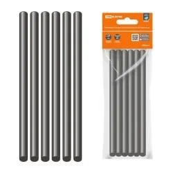 Клеевые стержни универсальные черные, 7 мм x 100 мм, 6 шт, "Алмаз" TDM	 раздела Стержни для клеевого пистолета