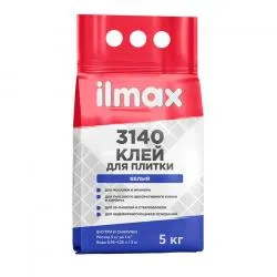 Клей для плитки белый "ilmax 3140" 5кг. раздела Клей для плитки