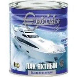 Лак алкидно-уретановый EUROCLASS яхтный 1,8кг. раздела Яхтный лак