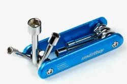 Набор велосипедный 6 шт, ключи накидн.:5,6,8,9,10,12 CR-V,алюм. корпус Smartbuy tools  раздела Велотовары