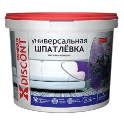 Шпатлевка  ОРЕОЛ универсальная масляно-клеевая  для внут. работ ДИСКОНТ 1,5кг раздела Шпатлёвка