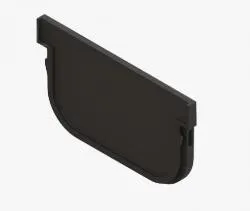 Заглушка торцевая S'park 3ЛВ-10.14.07-ПП для лотка водоотводного пластикового   раздела Линейный водоотвод