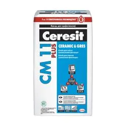 СМ11 Plus 25кг Раств. сухая облиц. смесь/РБ/ CERESIT(1под.48шт.) раздела Клей для плитки