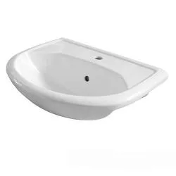 Умывальник Стиль № 55 мебельный с/о белый с креплением 1с  раздела Умывальники мебельные