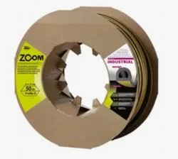 Уплотнитель гаражный "D" 12ммх10мм черный сдвоенный профиль (2х25м) ZOOM INDUSTRIAL раздела Оконные доборные элементы