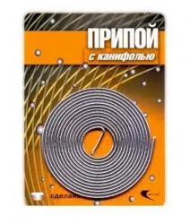 Припой ПОС 61 трубка, спираль ф1мм, с канифолью раздела Припой