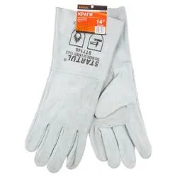 Краги спилковые пятипалые, 14 р-р STARTUL раздела Рукавицы, краги сварщика