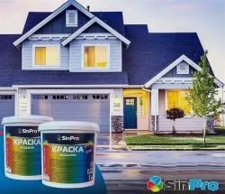Краска SinPro ВД-АК-111 для шифера цвет коричневый  1,5кг. раздела Краски для крыш и цоколей