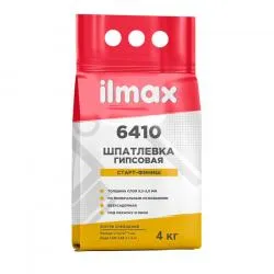 Шпатлёвка гипсовая финишная "ilmax 6410" 4кг. раздела Шпатлёвка