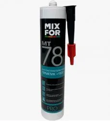 Герметик силикатный  MIXFOR MT HiTemp-78.+1500 260мл черный раздела Герметики