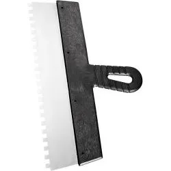 Шпатель из нержавеющей стали, 200 мм, зуб 8х8 мм, пластмассовая ручка// СИБРТЕХ		 раздела Шпателя, скребки