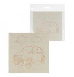 Доска для выжигания, Автомобиль, 150х150 мм, 1 шт., пакет, TDM						 раздела Паяльник
