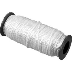 Шнур крученый  разметочный  ПП белый катушка  D 2мм L50м  раздела Веревки, шнуры,шпагаты