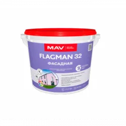 ВД-АК-1032 белаяFLAGMAN фасадная 11 л. раздела Краски фасадные