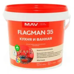 ВД-АК-2035 кухня и ванная 3 л (3,3 кг) п/гл краска FLAGMAN раздела Краски интерьерные