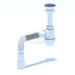 Сифон д/мойки 1 1/2"*40 с гибкой трубой 40х40/50, С0115 Ани  раздела Сифоны для моек