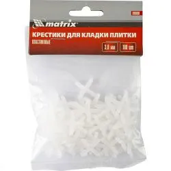 Крестики, 3,0 мм, для кладки плитки, 100 шт.// MATRIX раздела Керамическая плитка