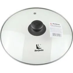 Крышка стеклянная, 200 мм, с металлическим ободом, круглая, PERFECTO LINEA раздела Кастрюли и ковши