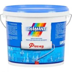 Краска Diamant Фасад акриловая в/д белая  0,9 л/1,4 кг РБ раздела Краски фасадные