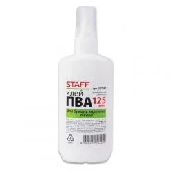 Клей ПВА STAFF "Basic", 125 гр, с дозатором  раздела Клей и скотч
