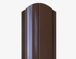 Штакетник металлический ШОКОЛАД МП ELLIPSE-O 19*126 (ПЭ-01-8017/8017-04)-1,5м двухсторонний раздела Металлический профиль