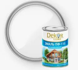 Эмаль ПФ-115 "DECOR" белая глянцевая 0,4кг раздела Эмали универсальные