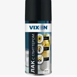 Лак с глиттером, золото VIXEN,  аэрозоль, 210 мл					 раздела Лаки
