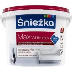 Краска SNIEZKA MAX White Latex белая 10 л раздела Краски интерьерные