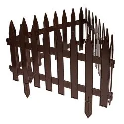 Заборчик декор. "Gotika" №3  7шт. 3,10м шоколад, арт. 50412 раздела Садовые заборчики