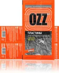 Пластины сменные для уничтожения комаров к электрофумигатору, 020502 OZZ  - 18 ULTRA, 10шт.  раздела Средства защиты от комаров, клещей, мух