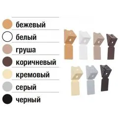 Уголок мебельный пласт. белый STARFIX(Россия) (SMP-55541-1)		 раздела Фурнитура